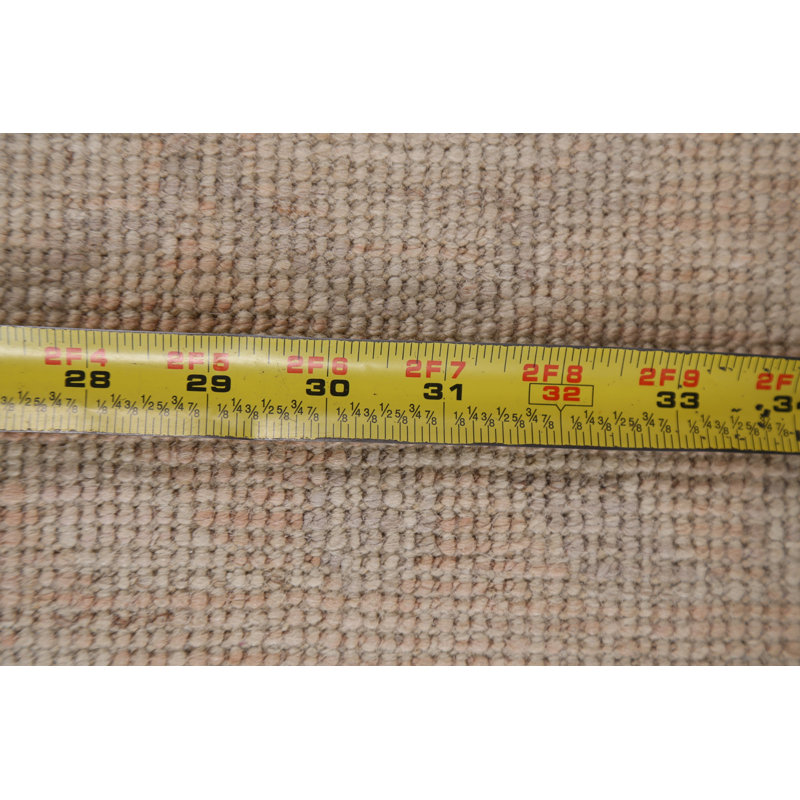 Tapis turc Oushak à motif végétal noué à la main 9 x 12