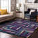 Premium Machine Washable Collett AMF1012 Squares Rug