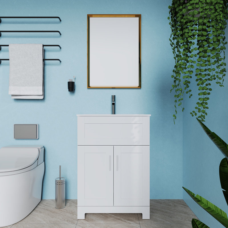 Ensemble de meuble-lavabo pour salle de bain 24 po, Gris