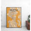 Seattle City Map - No Frame Print-1231814045