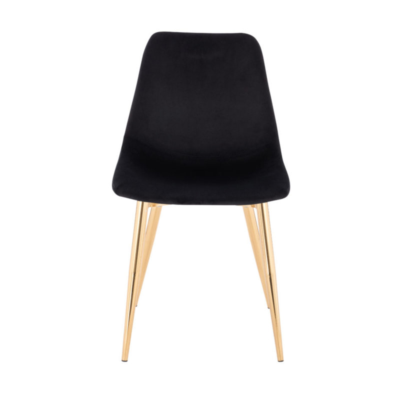 Jackstin 18'' H Upholstered Side Chair, Black