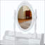 Ensemble de bureau de coiffeuse Princess avec miroir et tabouret rembourré, coiffeuse en bois à 4 tiroirs, coiffeuse-99285119