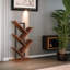 Wooden Bookcase Tree Shape Bookshelf Freestanding Living Room Home Furniture Rustic Industrial
