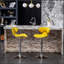 Ensemble de 2 tabourets pivotants ajustables en velours Masaccio, combinant style, confort et polyvalence pour les espaces modernes-693931703