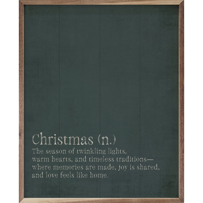 Christmas Definition, 40" H x 32" W, Blue