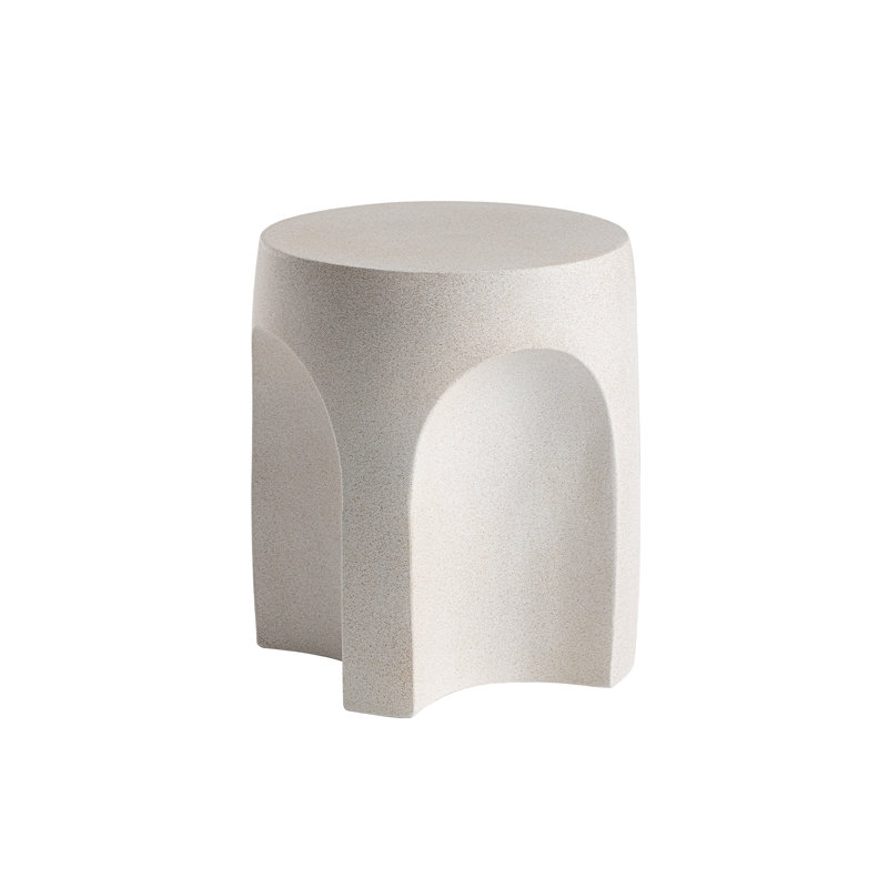 Table d'appoint extérieur, Blanc, Individuel