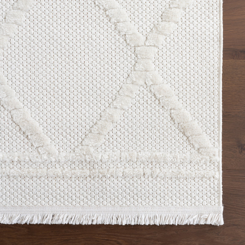 Amalie Trellis Fringe Area Rug, Rectangle 10' x 14'