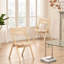 Chaises de salle à manger avec siège tissé et dossier en filet (ensemble de 2)-818965415-818965413