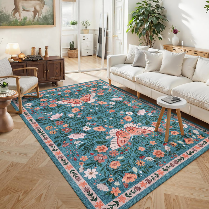Tapis lavable à la machine Farmhouse, Rectangle 5 pi x 7 pi