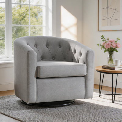 23.8'' Wide Modern Upholstered Soft Arm Accent chair With Solid Wood Legs (Set of 5)