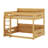 Queen Over Queen Bunk Bed With Storage Shelves And USB Ports-1168751995