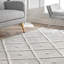 Tapis beige à motif géométrique Molimo-2109366700