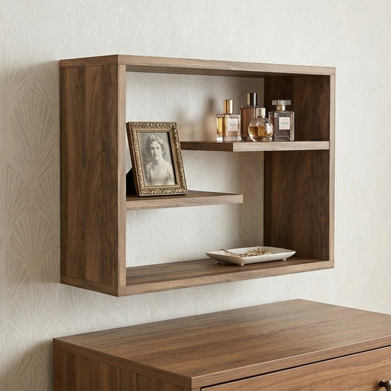 Avenell Modern Geometric Floating Shelf