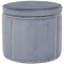 22cm Wide Cube Solid Colour Pouffe Ottoman with Storage-16540845