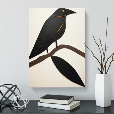 Crow Bird Ornament - Wall Art