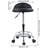 Backed Adjustable Height Ergonomic Lab Stool with Footring Wheels-1510395502