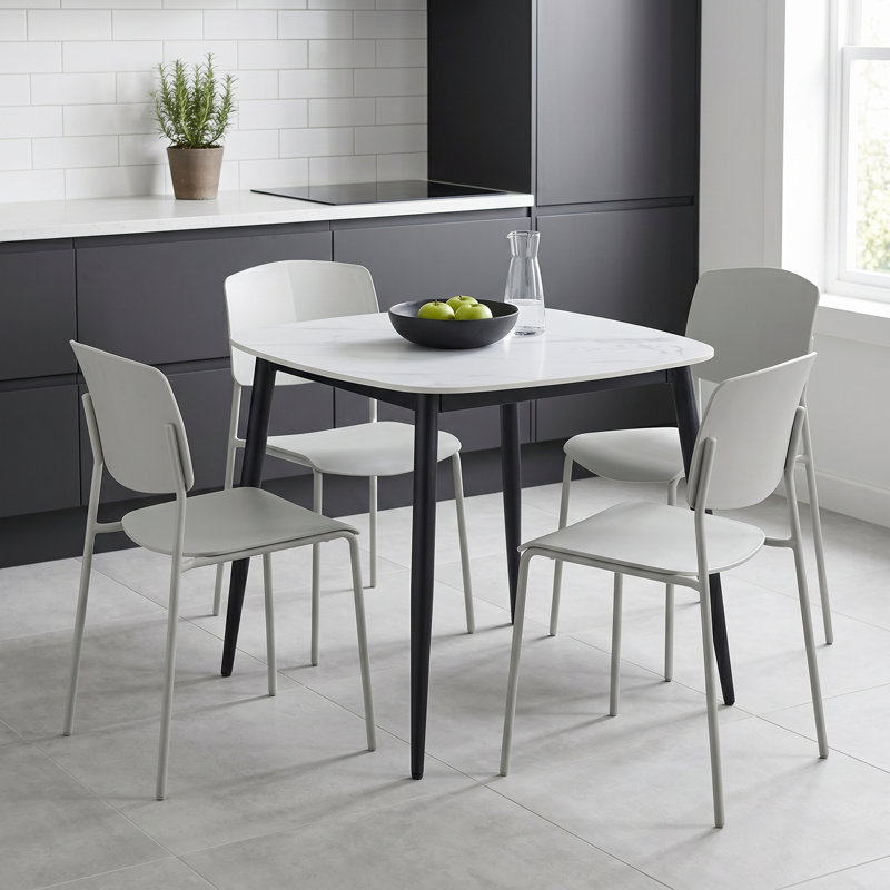 Surgoinsville Dining Set, Grey, Sintered Stone