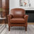 Shalisia 32'' Wide Upholstered Genuine Leather Armchair-697261937