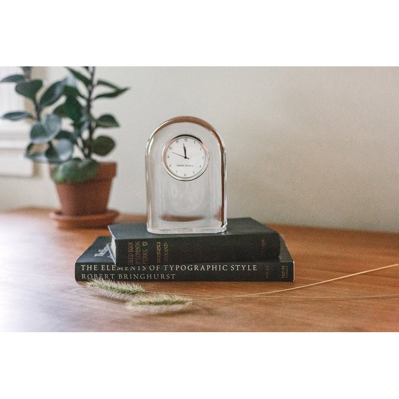 Barre Glass Mechanical Clock