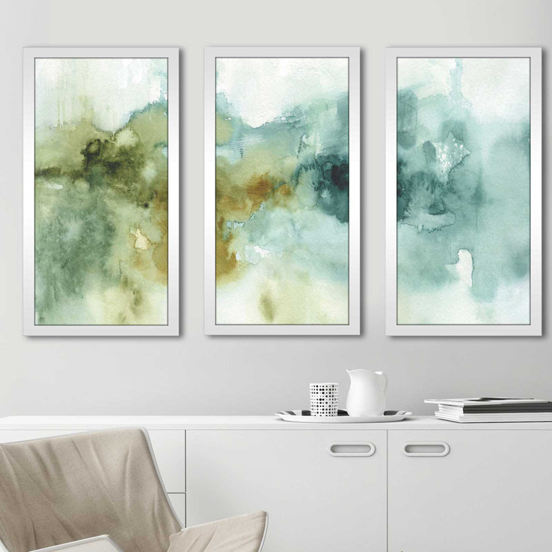 « my serre abstract i no gold », reproduction de peinture à l’acrylique, L 52,5 po x H 33,5 po x P 1 po