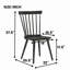 Ensemble de 2 chaises de ferme rustiques, chaises d'appoint en bois pour la cuisine, la salle à manger et le salon-1299546436
