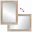 Bathroom Mirror with Mirror Glass and Solid Mango wood Rectangular for-1677300937
