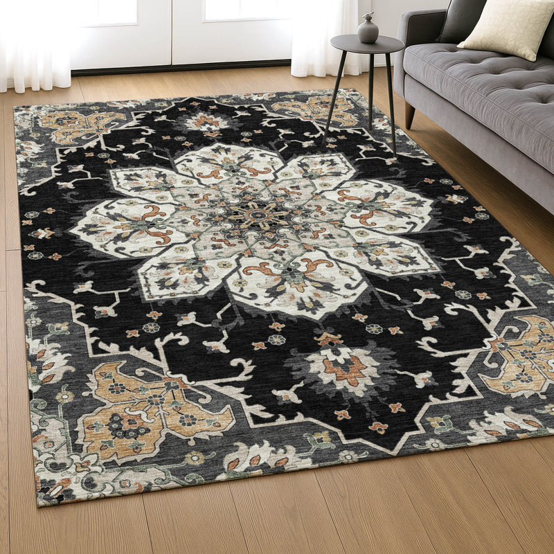 Tapis de qualité supérieure lavable à la machine Mayfield AMF2194 global, Noir, 3 pi x 5 pi