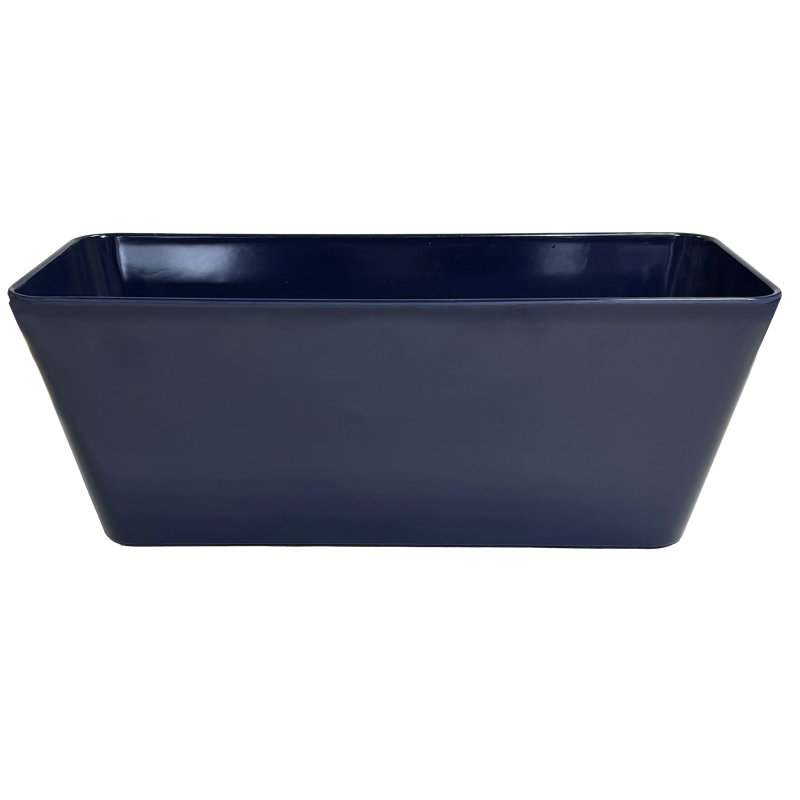 Bamboo Blooms 16" Indigo Self-Watering Indoor/Outdoor Bamboo Fiber Planter – Eco-Friendly, Plastic-Free, Biodegradable