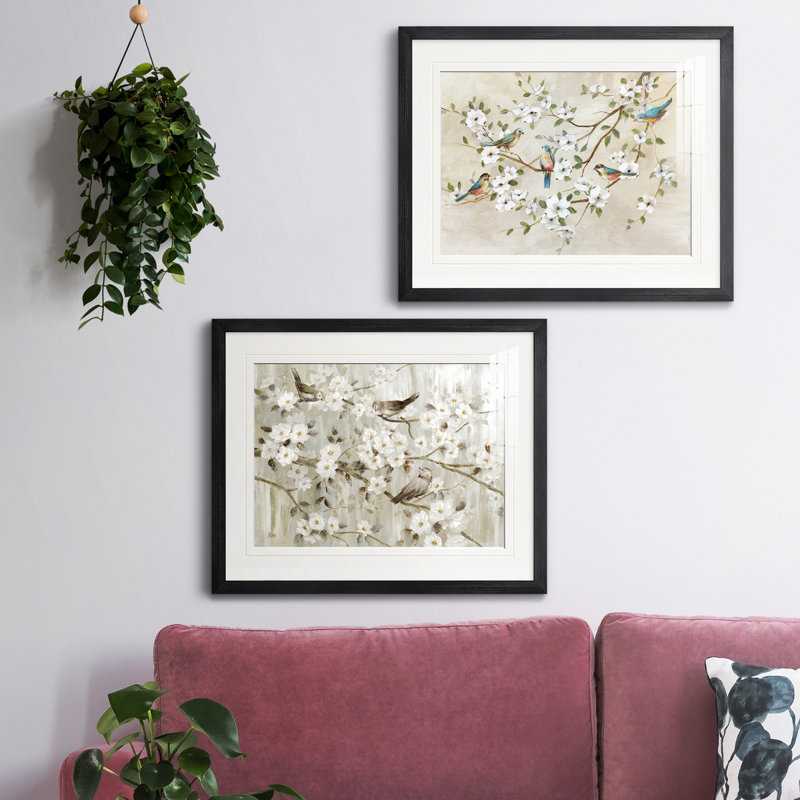 Reproduction de photo sur toile, Papier avec cadre noir, Blanc mat