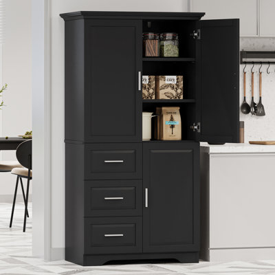 Tall And Wide Storage Cabinet With Doors