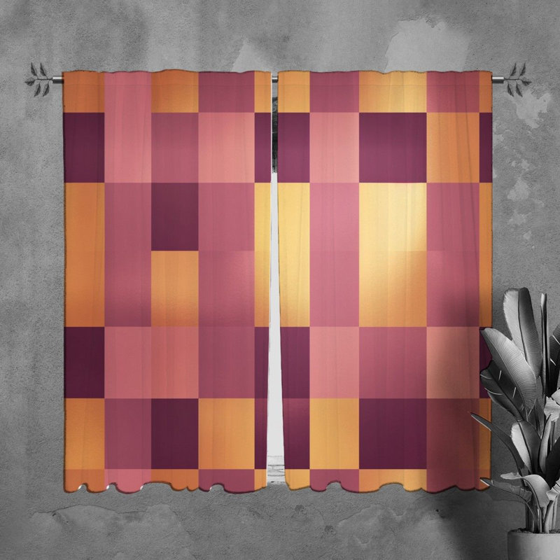 Paire de rideaux obscurcissant en polyester Meida, L 20 po x L 61 po