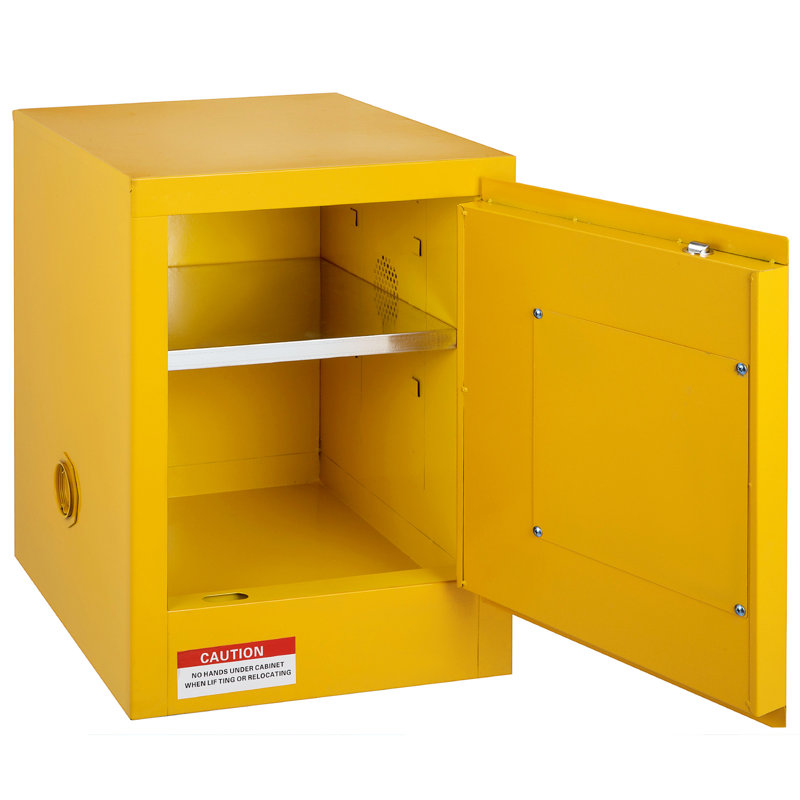 Galvanized Steel  Flammable Cabinet with Adjustable Shelf ( 22" H x 17" W x 17" D )