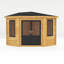 10ft x 10ft Corner Cabin UPVC Windows & Doors (44mm)-105863340