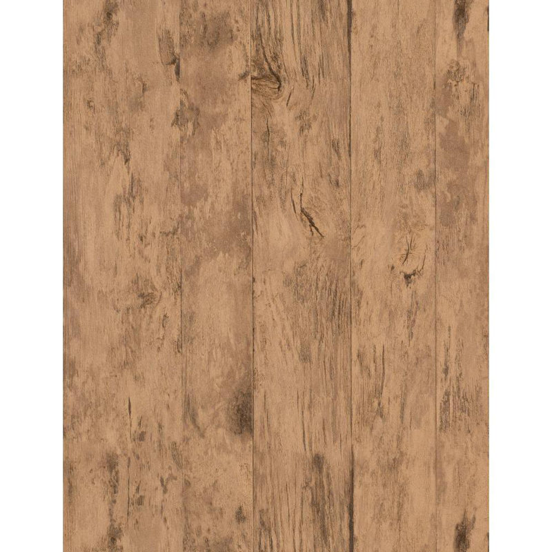 Weathered Finishes Wood & Shiplap Wallpaper Roll, Midnight Black, Charcoal and Silver