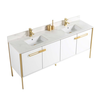 Meuble-lavabo double 72 po