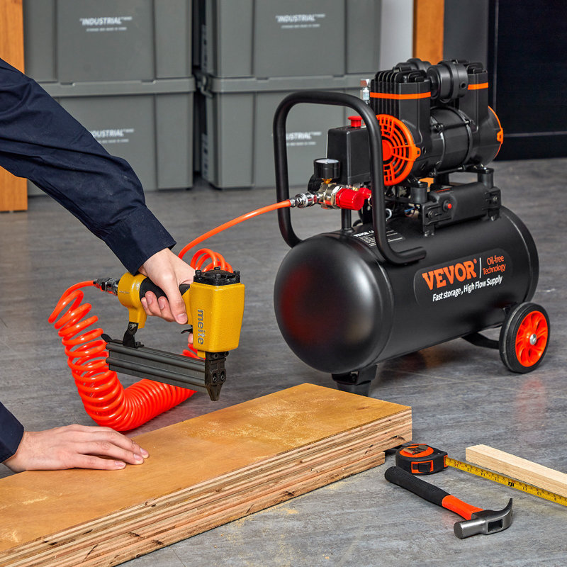 2.1 Gallon Air Compressor, 1.2HP 2.2 CFM@90PSI Air Compressors With Max. 116PSI Pressure, Oil Free Compressor Tank For Auto Repair, Tire Inflation, Spray Painting, Woodwork Nailing