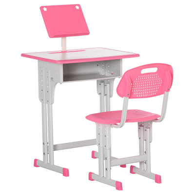 Diuri Kids 2 Piece Rectangular Desk Or Activity Chair and Chair Set