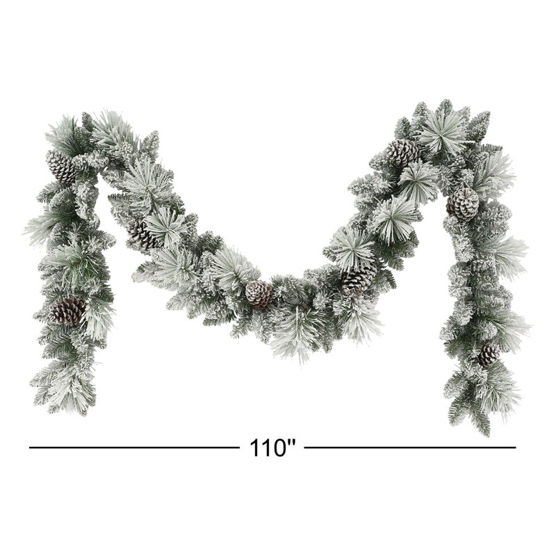 110'' in. Faux Spruce Garland