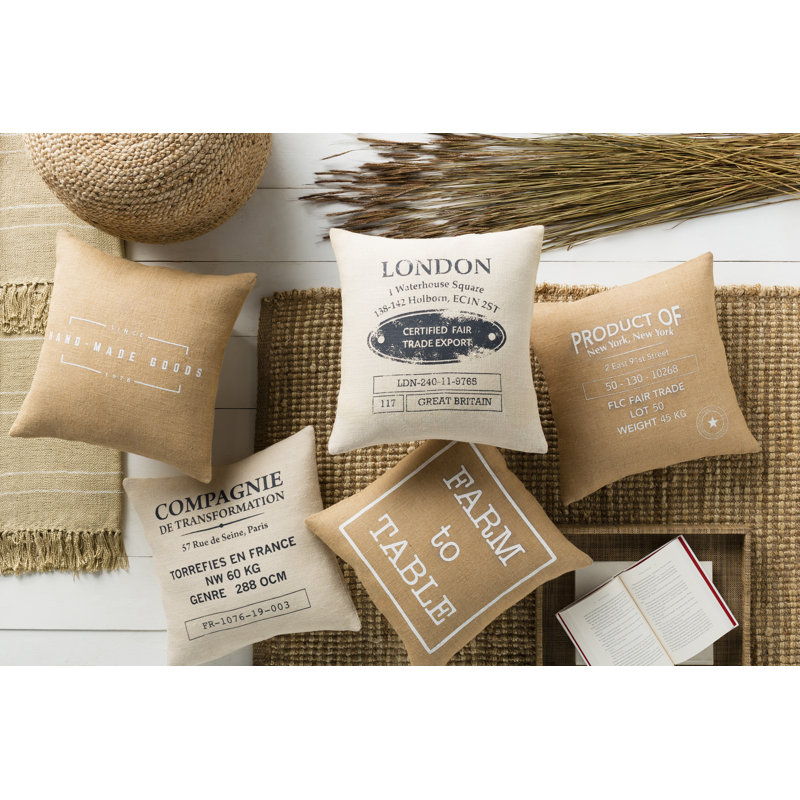Circa Throw Pillow, 18" x 18", Poly Fill