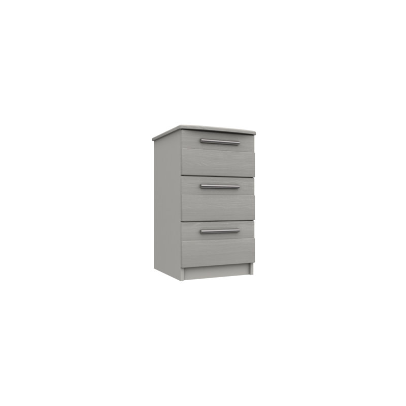 Mcginley 39.8 cm W Bedside Table, Light Grey