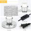Lampe de table argentée 10,6 po