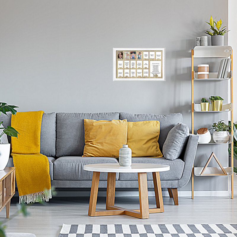 Ensemble de cadres en bois de 5 po x 7 po en noir, bleu marine, espresso, blanc, chêne, brut, gris foncé, turquoise, gris clair, rose, espresso et argent
