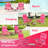 2-pack Folding Backpack Beach Chair Table Set 5-position Outdoor Reclining Chair Hot Pink