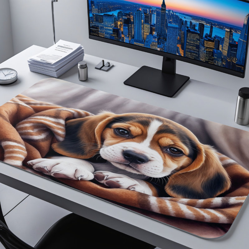 Polyester Desk Pad, 14.4x12.1