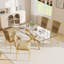Ensemble de table rectangulaire 63 "en verre trempé 63"-1987646711-1989025083