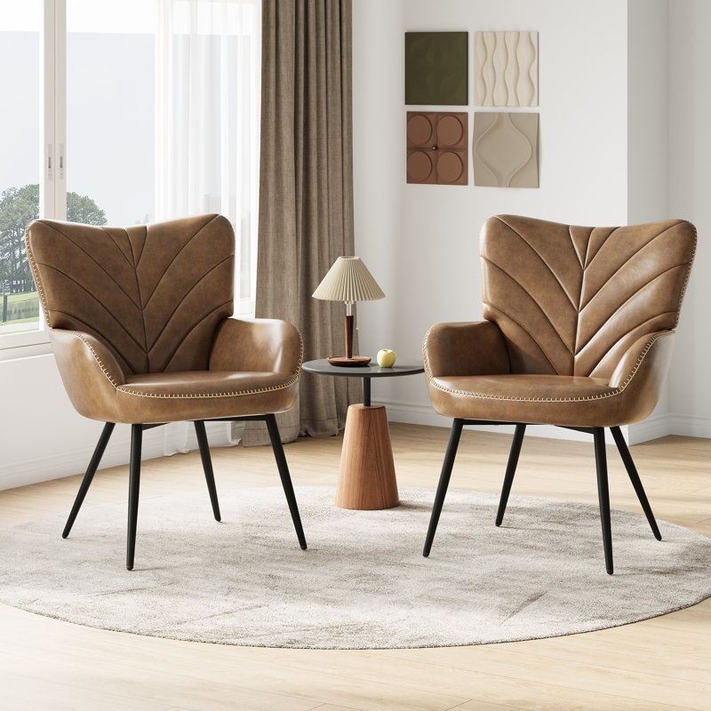 Chaise d'appoint rembourrée moderne avec pieds en métal - Chaise d'appoint confortable pour la cuisine ou la salle à manger