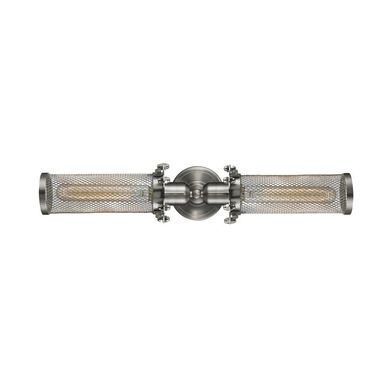 2 - Light Vanity Light, Brushed Satin Nickel
