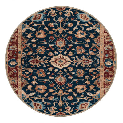 Tapis brun Tabriz lavable à la machine