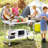 VEVOR Stainless Steel 24'' W x 40'' H Adjustable Portable Work Table-100537316