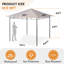 10 Ft. W x 10 Ft. D Steel Pop-Up Canopy